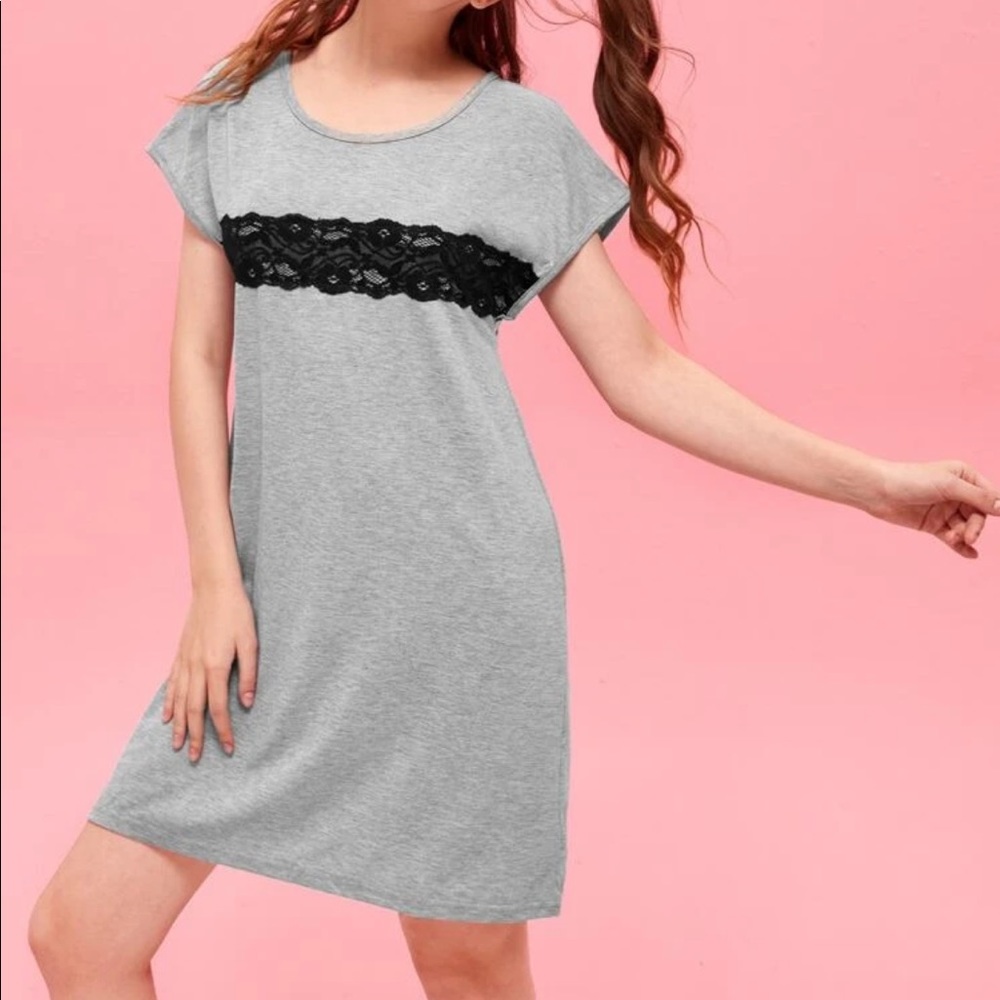 Super Comfy T-Shirt Night Gown! Grey NWT